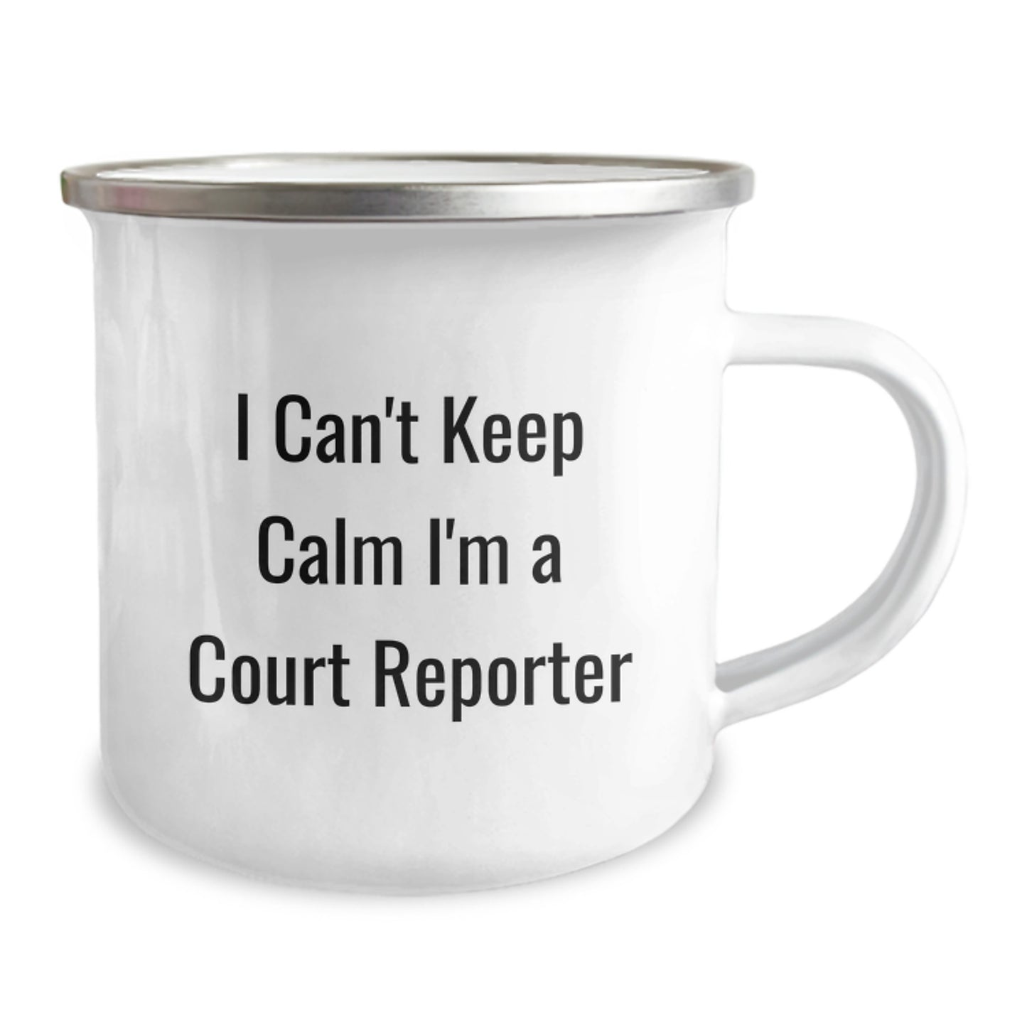 Cute Court Reporter Gifts from Friends - I Can't Keep Calm I'm A Court Reporter Fun Mug for Court Reporter Men Women - Image 2
