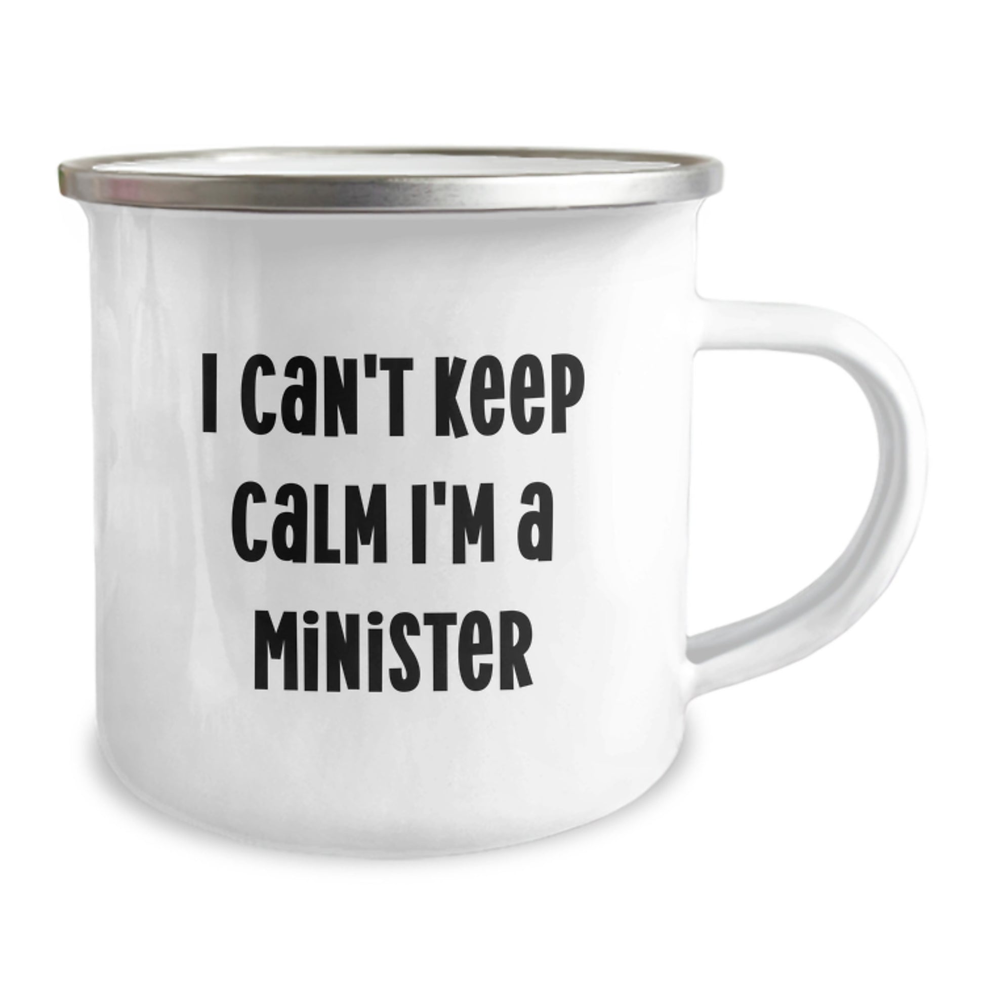 Funny Minister Gifts from Men to Minister Friends and Family, I Can't Keep Calm I'm A Minister Camping Mug for Christmas Unique Gifts - Image 2