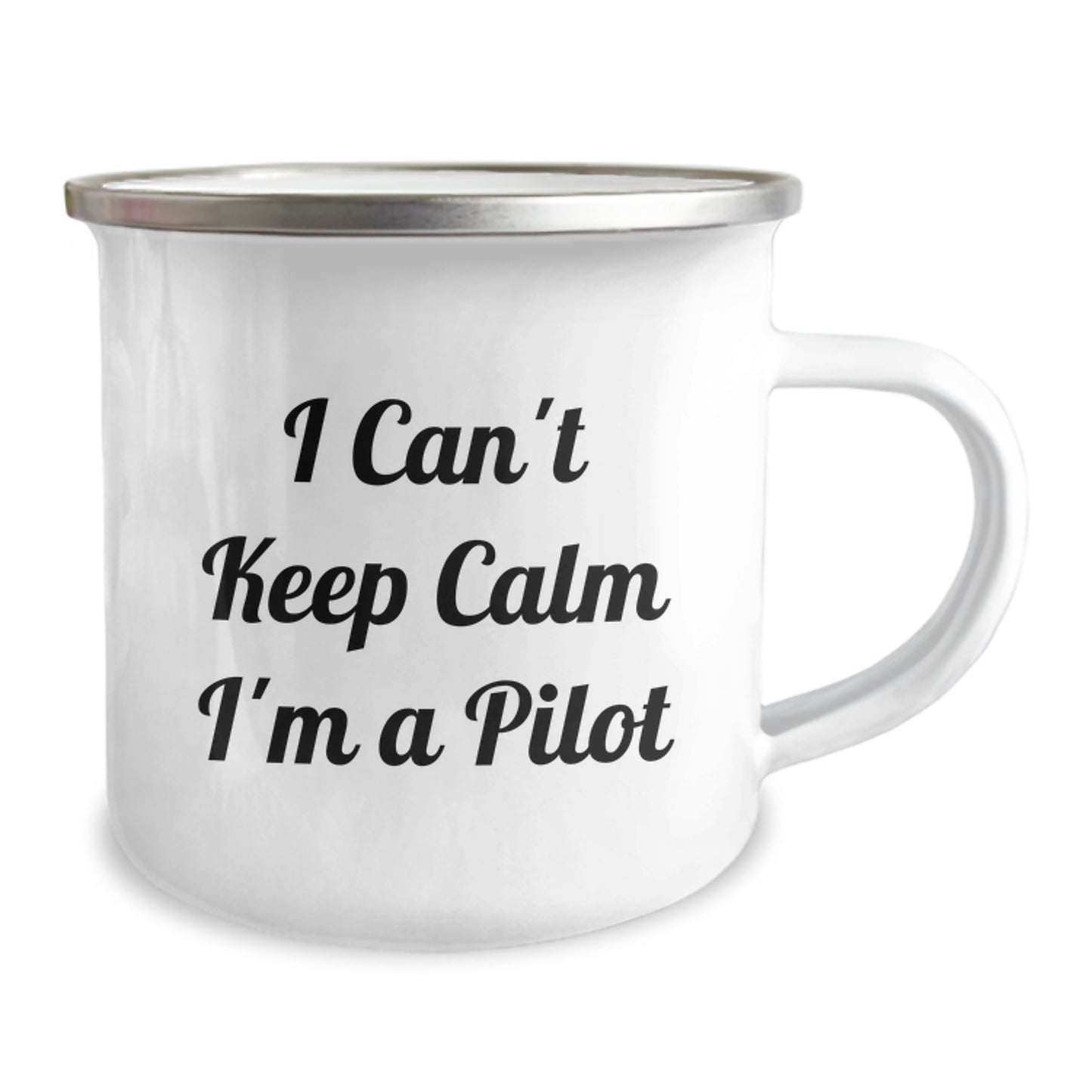 Funny Pilot Gifts from Friends for Men - I Can't Keep Calm I'm A Pilot Camping Mug for Christmas Unique Gifts - Image 2