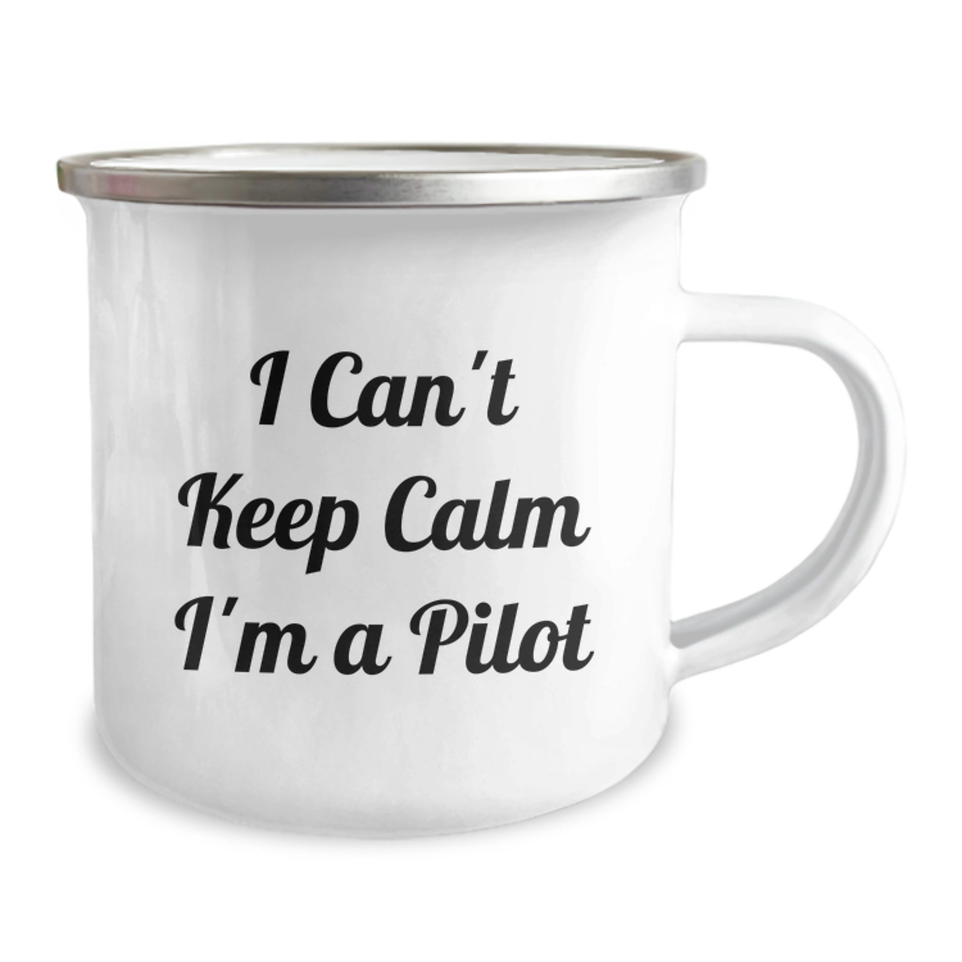 Funny Pilot Gifts from Friends for Men - I Can't Keep Calm I'm A Pilot Camping Mug for Christmas Unique Gifts - Image 2
