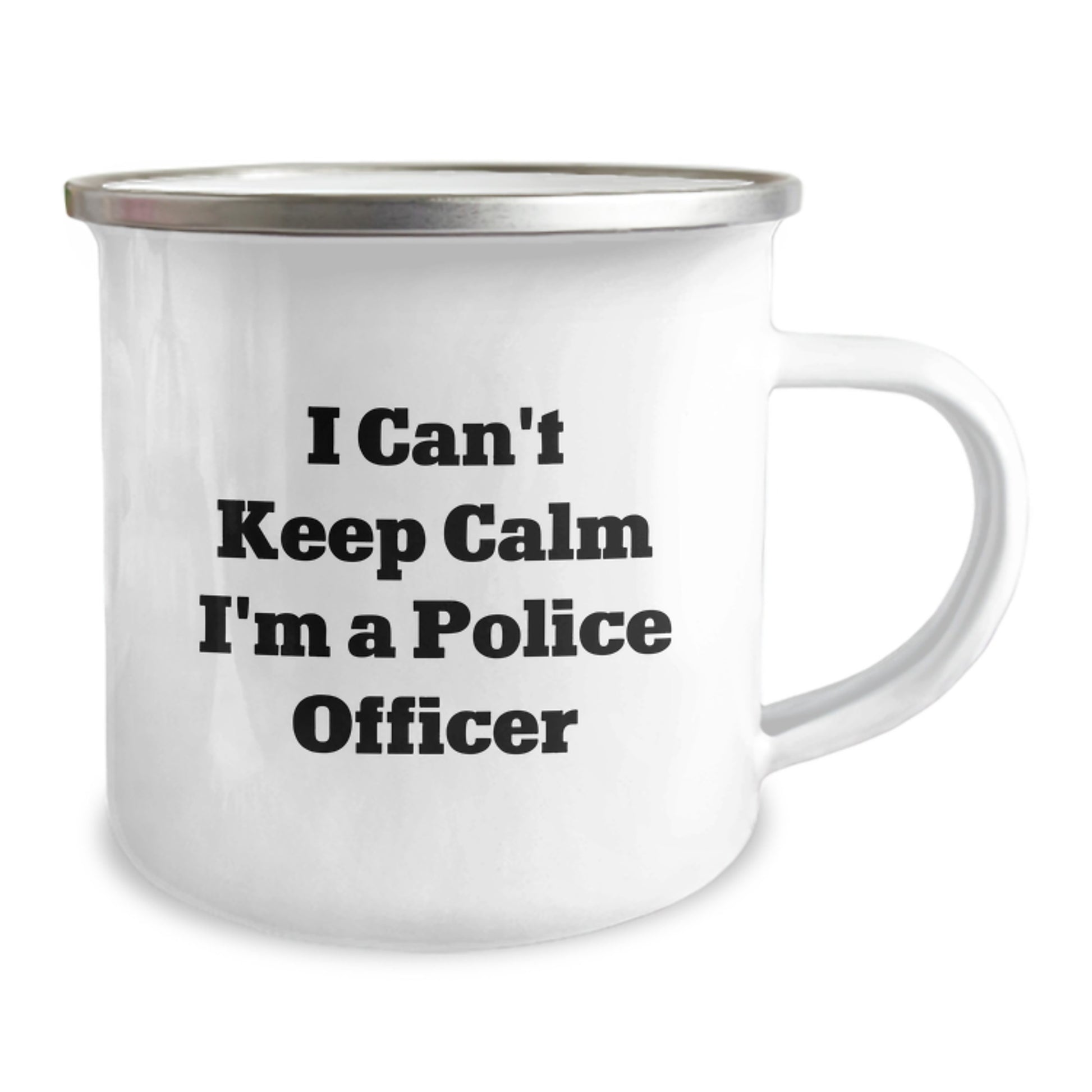 Funny Police Officer Gifts for Men, Unique I Can't Keep Calm I'm A Police Officer Camping Mugs for Christmas - Image 2