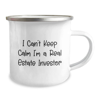 Funny Real Estate Investor Gifts - I Can't Keep Calm Camping Mug for Men Real Estate Investor Friends - Unique Christmas Unique Gifts for Real Estate Investor Family - Image 2