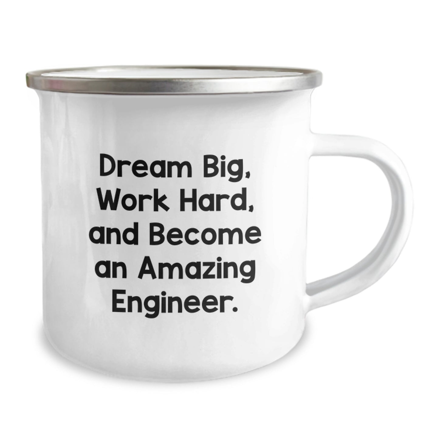 Funny Engineer Gifts from Men for Friends - Dream Big Camping Mug Christmas Unique - Image 2