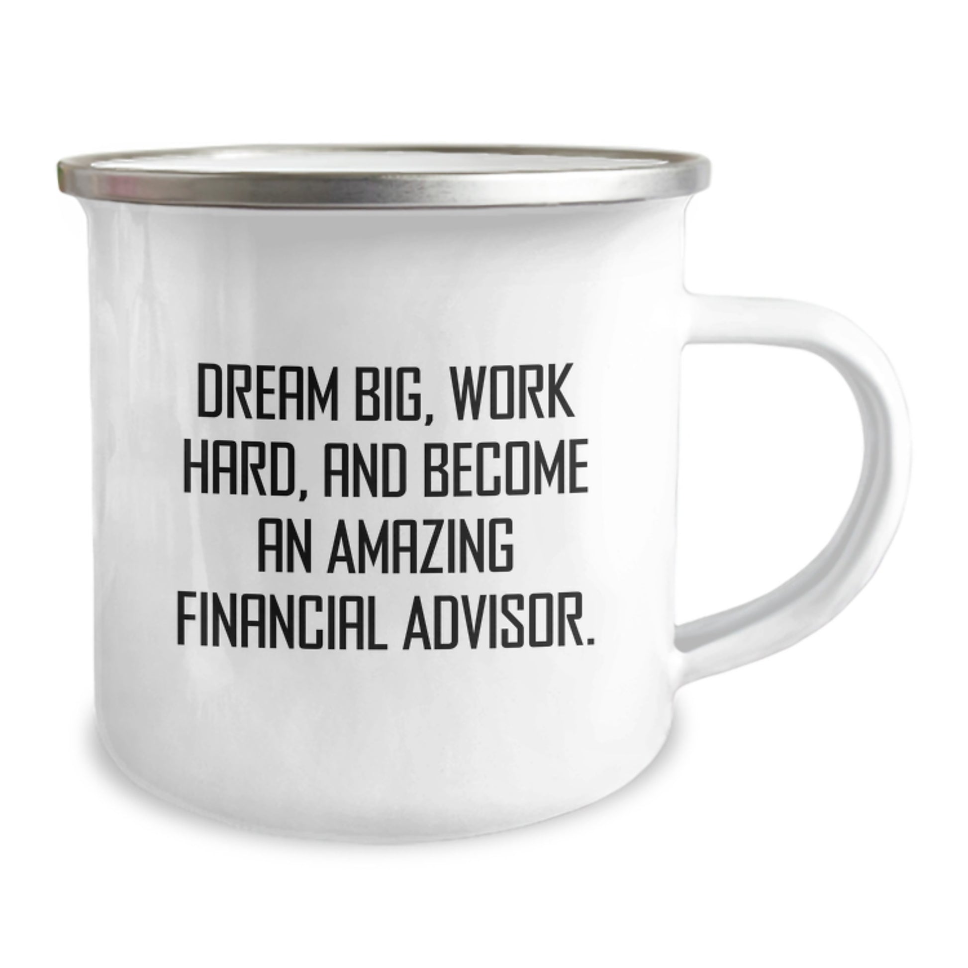Gifts from Men, Financial Advisor Christmas Unique Gifts, Cute Camping Mugs - Dream Big and Work Hard - Image 2