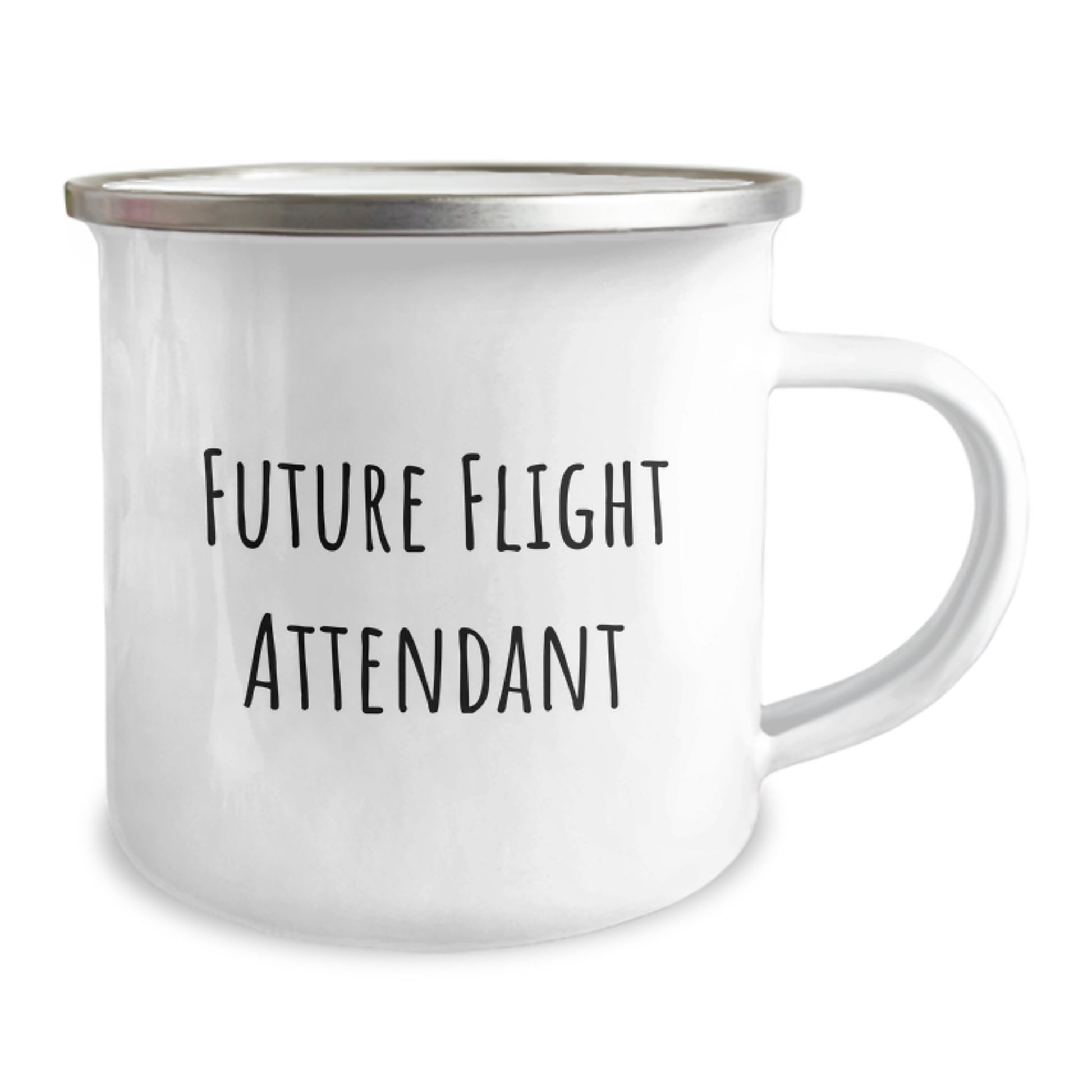 Gifts for Future Flight Attendants, Funny Camping Mug, Christmas Unique Ideas, 'Future Flight Attendant' Quote, Funny Flight Attendant Gifts - Image 2