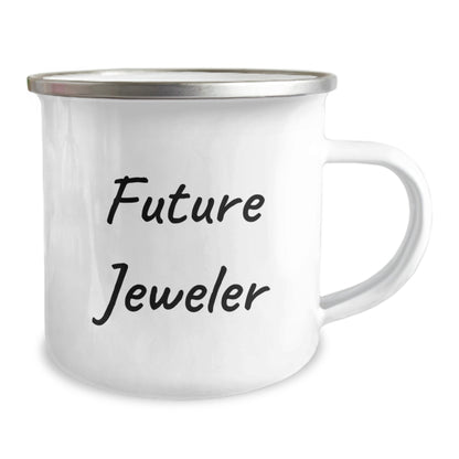Funny Future Jeweler Christmas Unique Gifts from Family for Jeweler Men Camping Mug - Image 2