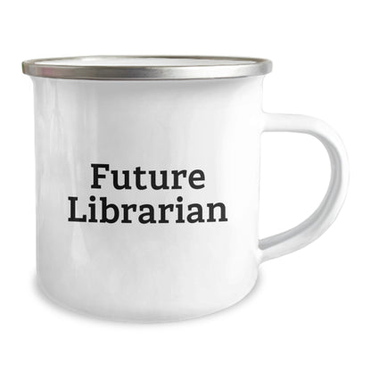 Funny Librarian Gifts for Men, Funny Future Librarian Quote Camping Mug, Unique Christmas Unique Gifts from Friends for Librarian - Image 2