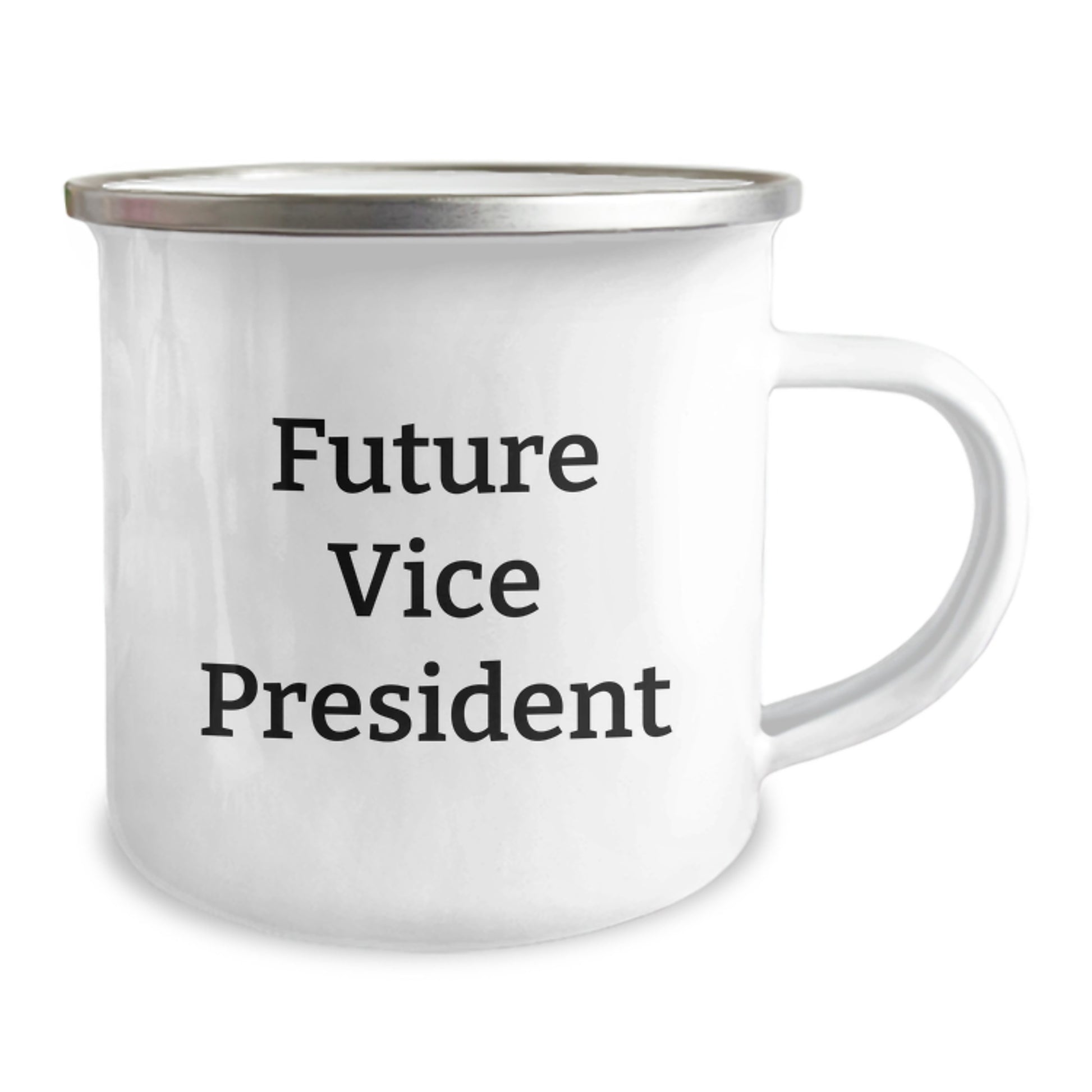 Funny Vice President Gifts for Him - 'Future Vice President' Quote Camping Mug, Ideal Gift Idea for Men Friends Coworkers, Stainless Steel with Enamel Finish, Unique Christmas Memorable Presents - Image 2