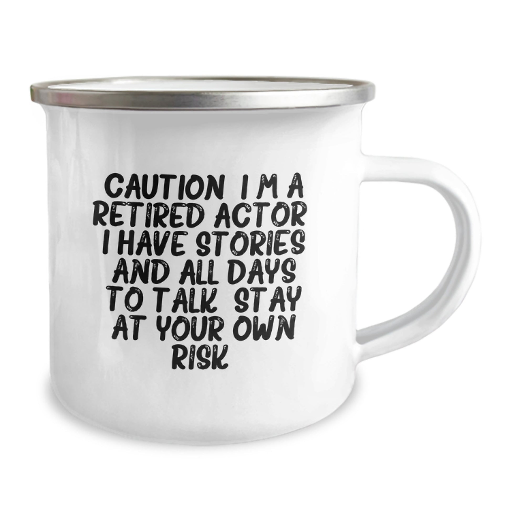 Funny Actor Gifts from Men to Friends - I'm A Retired Actor Camping Mug, Unique Christmas Memorable Presents for Actor Lovers, Actor Themed - Image 2
