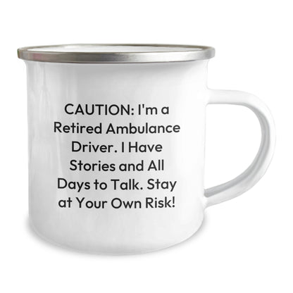 Gifts for Ambulance Driver Friends from Men - Funny Ambulance Driver Camping Mug, Christmas Unique Gifts for Him - Image 2