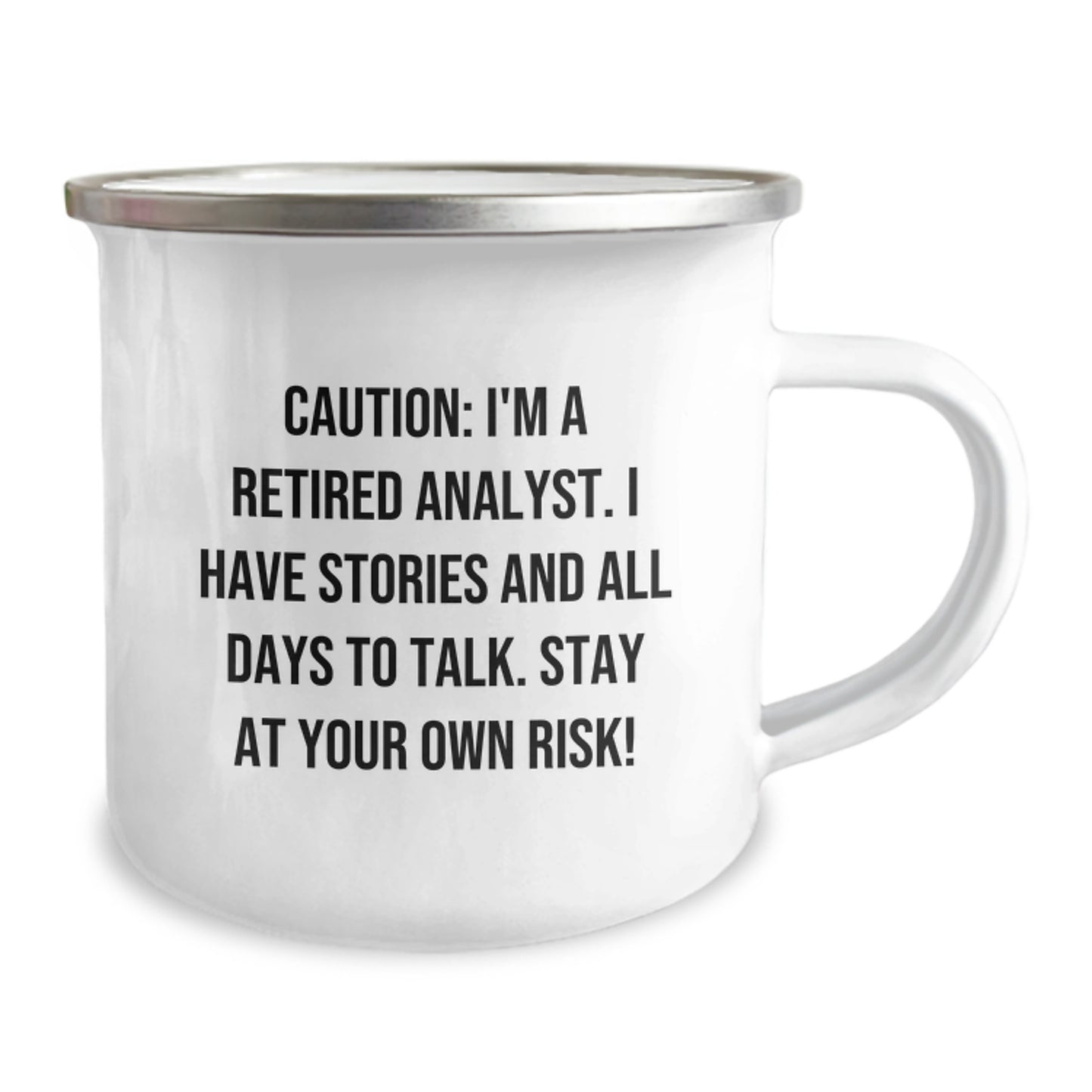 Gifts from Colleagues for Analysts Funny Camping Mug, Perfect Christmas Unique Gifts, Analyst Humor Mug - Image 2