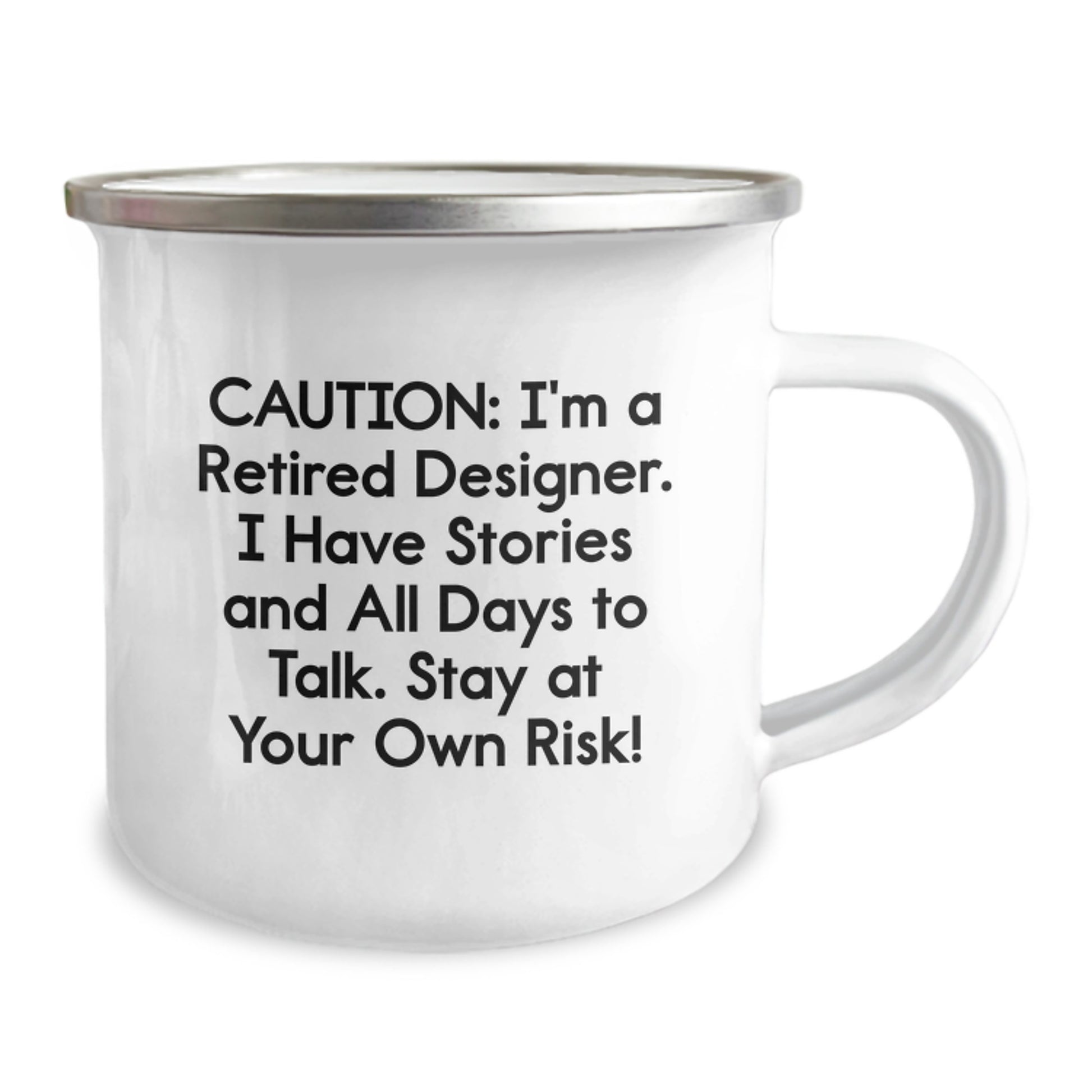 Funny Design Gifts from Friends for the Retired Designer Camping Mug, Christmas Unique Gifts, Designer Humor Mug - Image 2