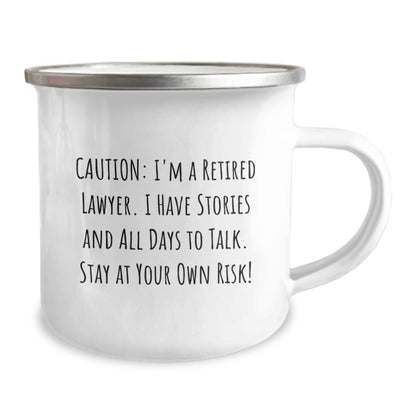 Funny Lawyer Gifts for Men, Lawyer Christmas Unique Presents from Friends, Camping Mug with Humorous Quote - Image 2