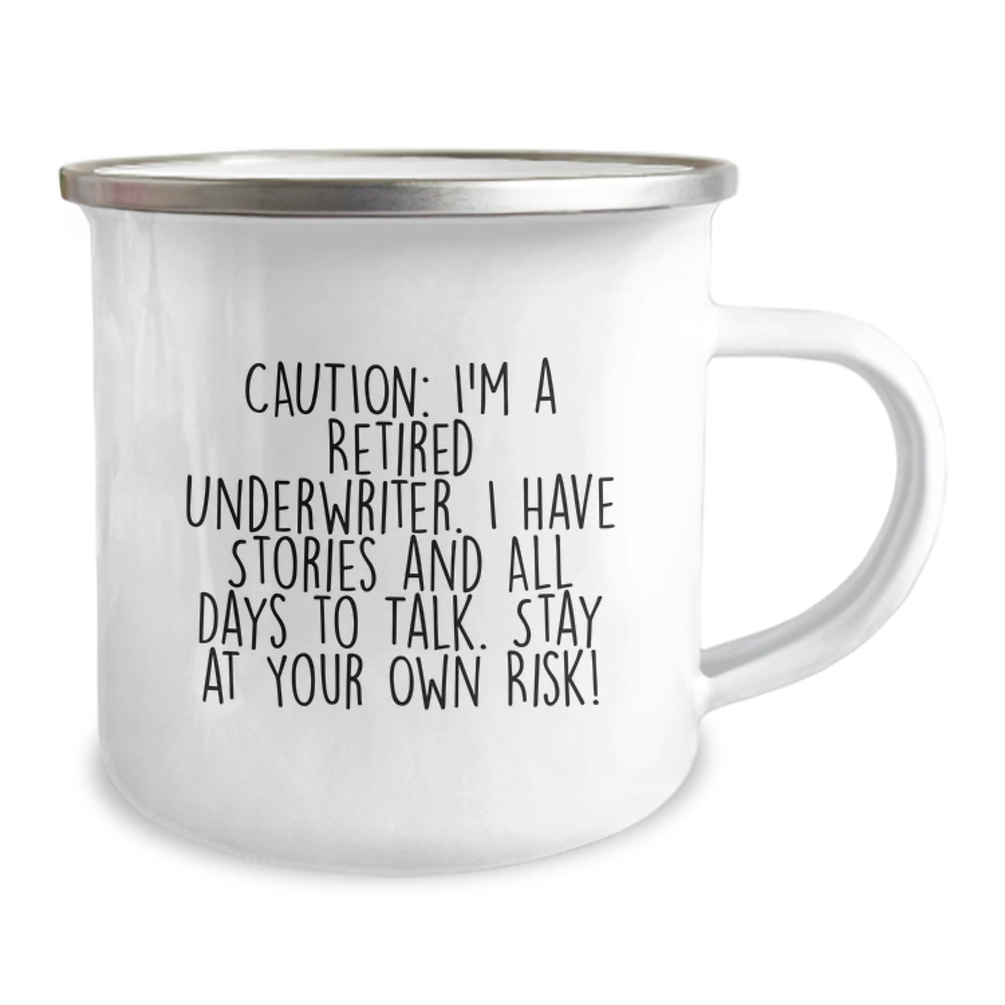 Funny Underwriter Gifts, Camping Mug for Friends from Retired Underwriter, Christmas Unique Gifts for Him - Image 2
