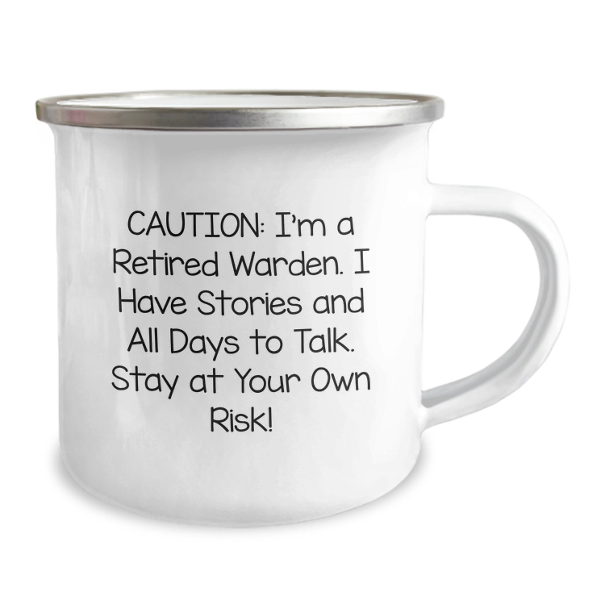 Funny Warden Gift for Friends, Camping Mug with Inspirational Quote, Warden Unique Gifts, Gifts from Men to Family - Stay At Your Own Risk! - Image 2