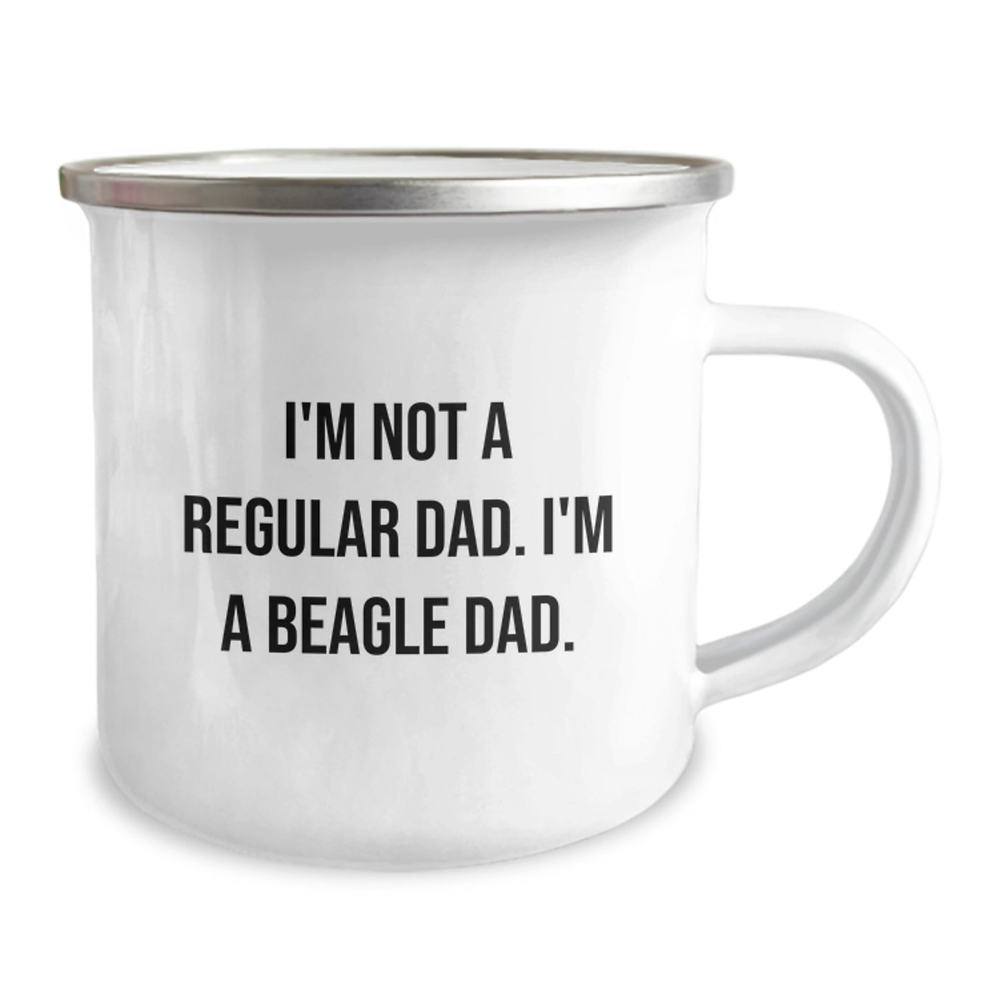 Funny Beagle Dog Camping Mug Gifts from Dad to Son for Christmas Unique - Image 2