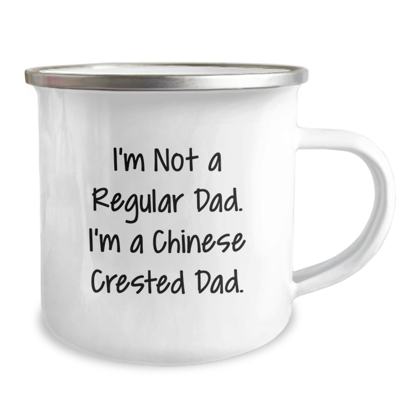 Funny Chinese Crested Dog Dad Gifts for Men - Unique Camping Mugs I'm Not A Regular Dad. I'm A Chinese Crested Dad. Christmas Unique Gifts from Friends - Image 2