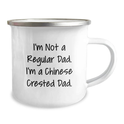 Funny Chinese Crested Dog Dad Gifts for Men - Unique Camping Mugs I'm Not A Regular Dad. I'm A Chinese Crested Dad. Christmas Unique Gifts from Friends - Image 2
