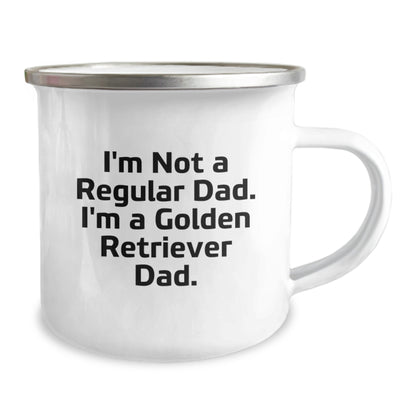 Funny Golden Retriever Dad Camping Mug Gifts from Men to Golden Retriever Dog Friends, Birthday Unique Gifts - Image 2