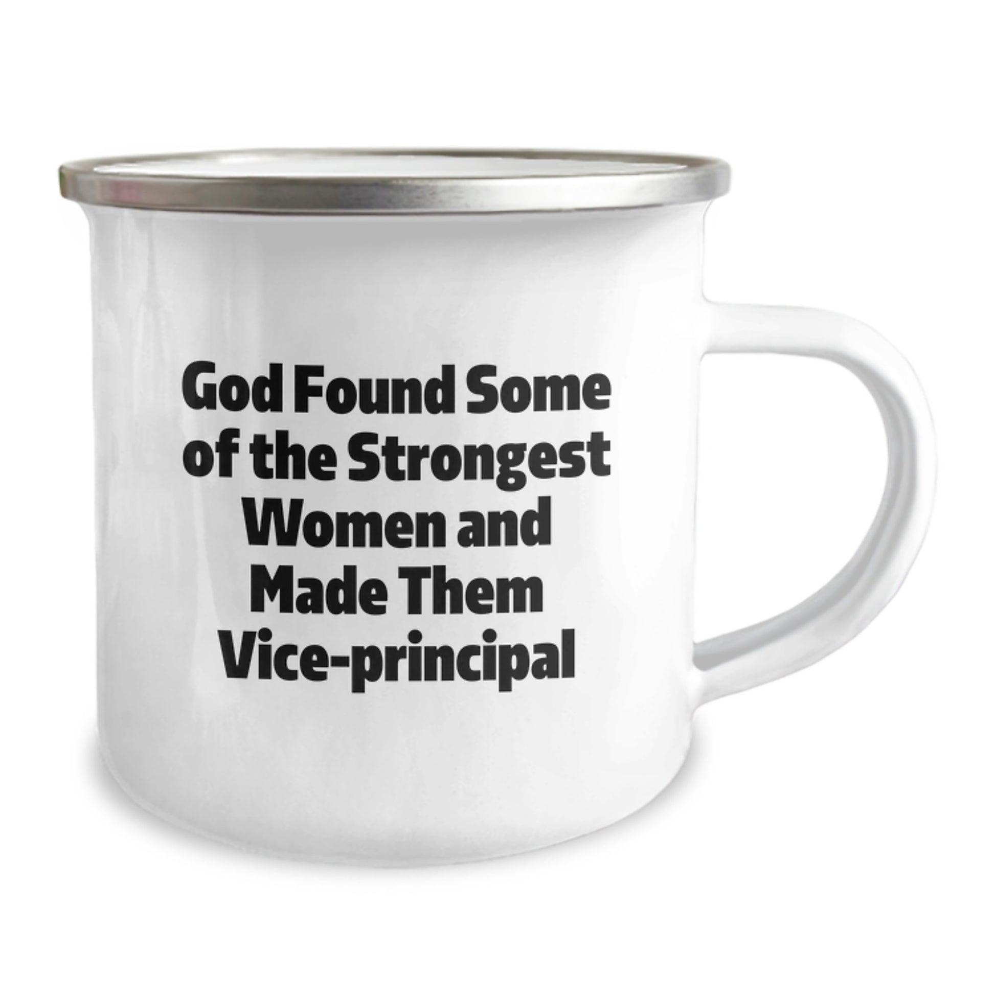 Funny Vice-principal Camping Mug, Inspirational Quote Gifts from Friends to Vice-principal, Christmas Unique Gifts for Vice-principal, 12 oz Stainless Steel with Enamel Finish - Image 2
