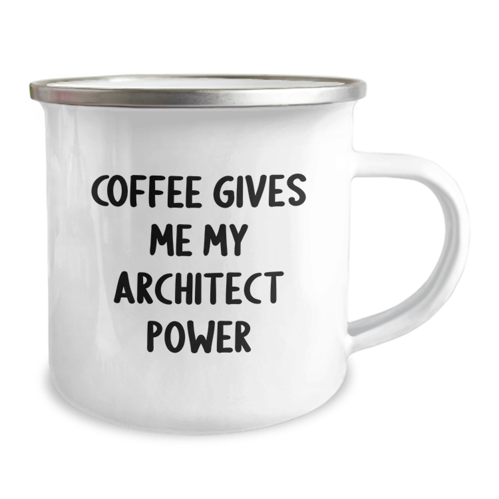 Architect Funny Coffee Mug Gifts from Friends for Christmas, Unique Camping Mug for Men, Women, Family, Inspirational Quote 'Coffee Gives Me My Architect Power' - Image 2