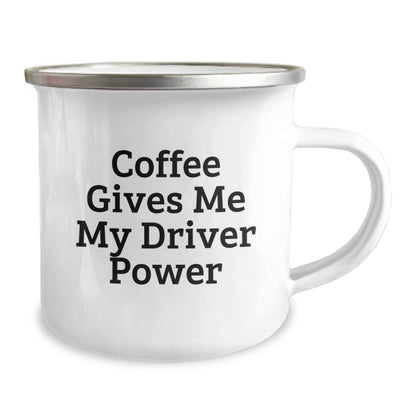Funny Driver Camping Mug, Christmas Unique Gifts for Driver Friends, Coffee and Camping Lover - Image 2