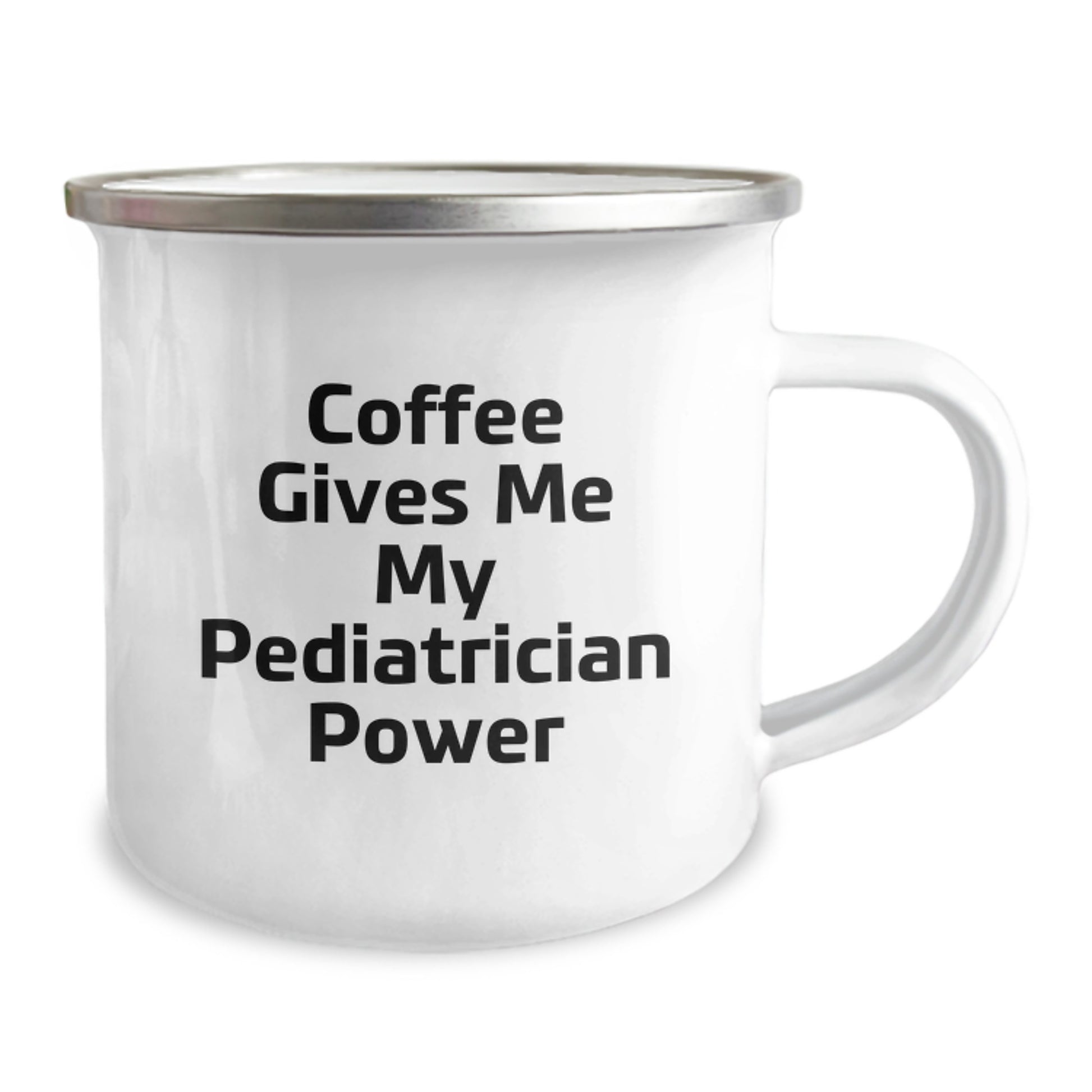Funny Pediatrician Gifts from Friends - Coffee Gives Me My Pediatrician Power Camping Mug for Birthday, Unique Gifts for Pediatrician - Image 2