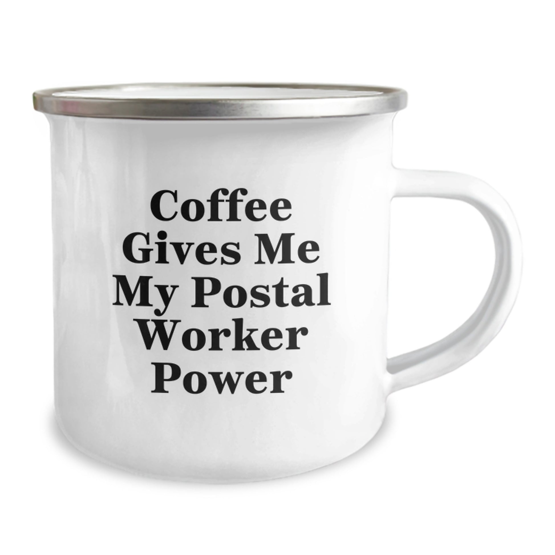 Funny Postal Worker Gifts for Men Camping Mug Coffee Gives Me My Power Christmas Unique - Image 2