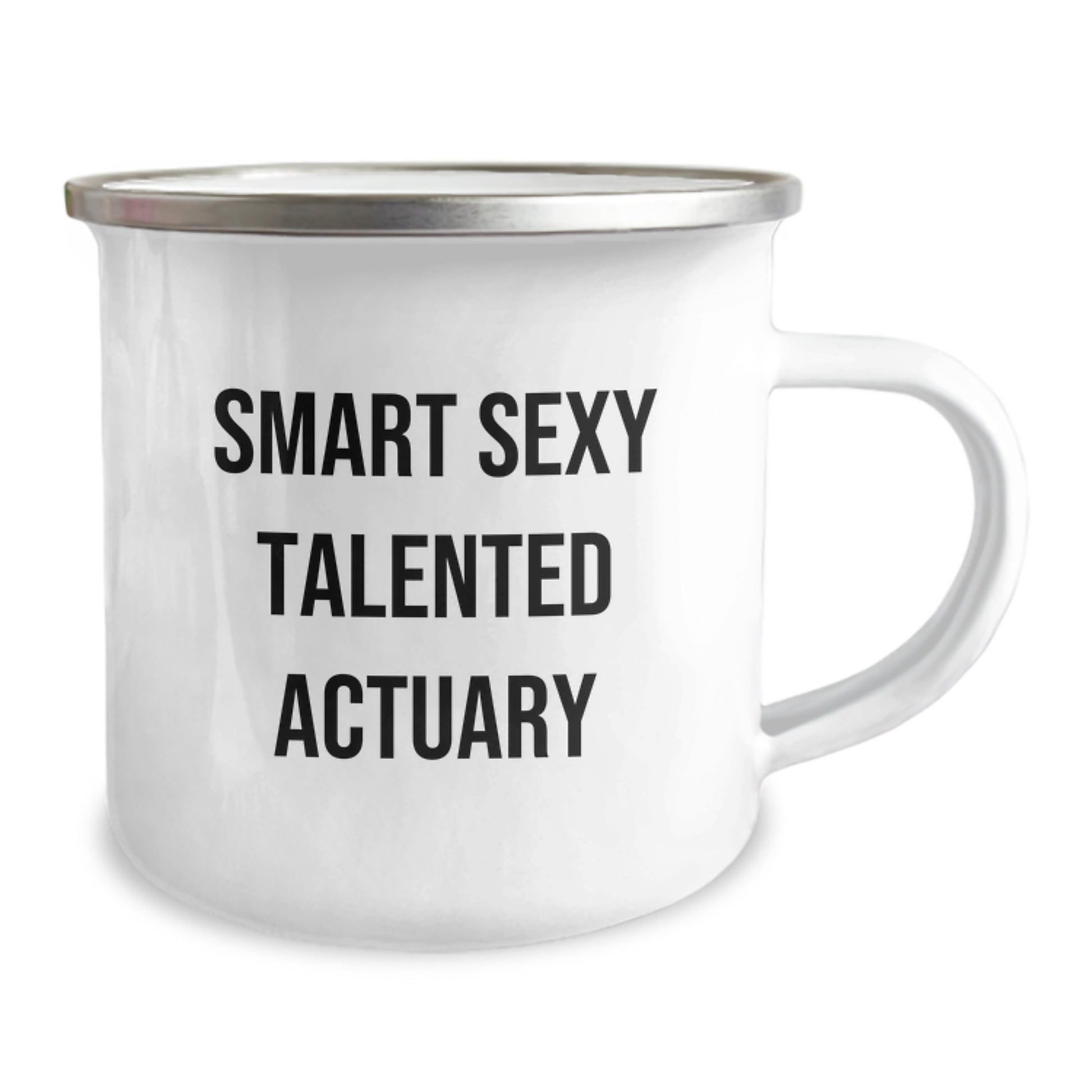 Funny Actuary Christmas Unique Gifts for Actuary Men, Stainless Steel Camping Mug, 'Smart Sexy Talented Actuary', Gifts from Friends to Actuary Coworkers - Image 2