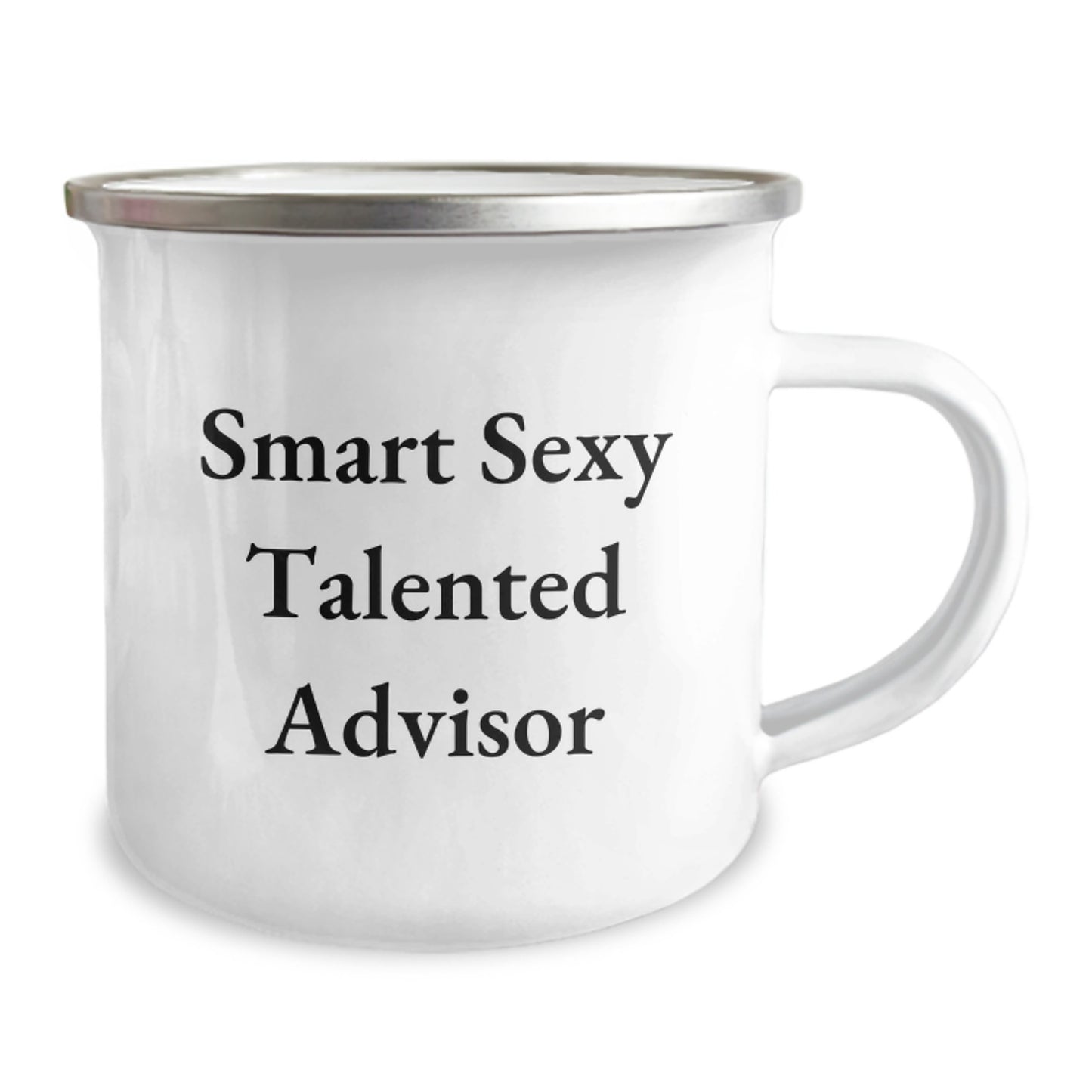 Funny Gifts from Friends for Advisor - Smart Sexy Talented Advisor - Christmas Unique Gifts for Advisor Camping Mug - Image 2