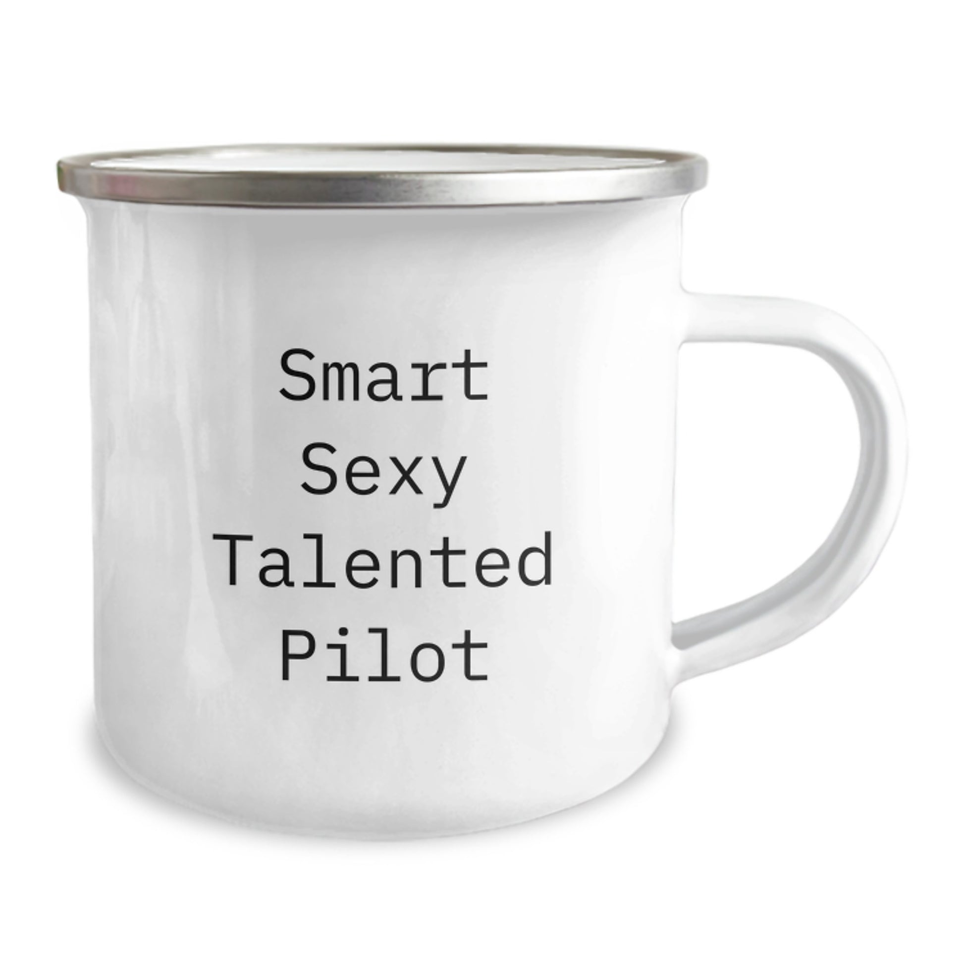Funny Pilot Gifts from Family for Men, Christmas Unique Gifts for Friends and Coworkers, Smart Sexy Talented Pilot Camping Mug - Image 2