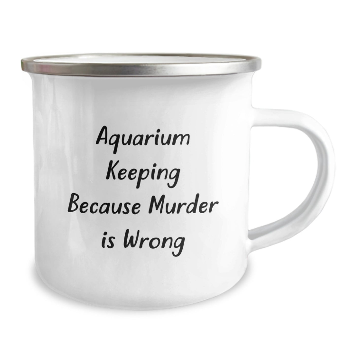 Unique Gifts from Friends for Aquarium Keeping Enthusiasts - Funny Camping Mug for Christmas - Image 2