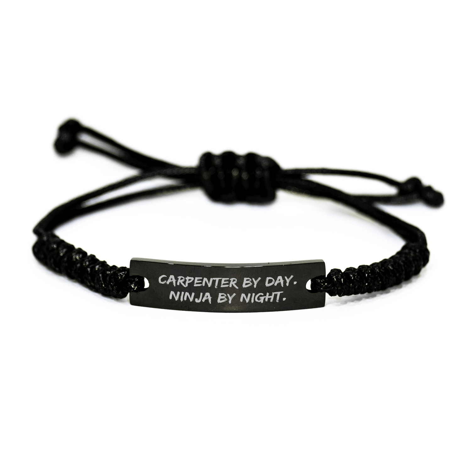 Carpenter by Day, Ninja by Night! Unique Rope Gift for Men, Funny Graduation Present from Friends or Family - Victory Thru Vision