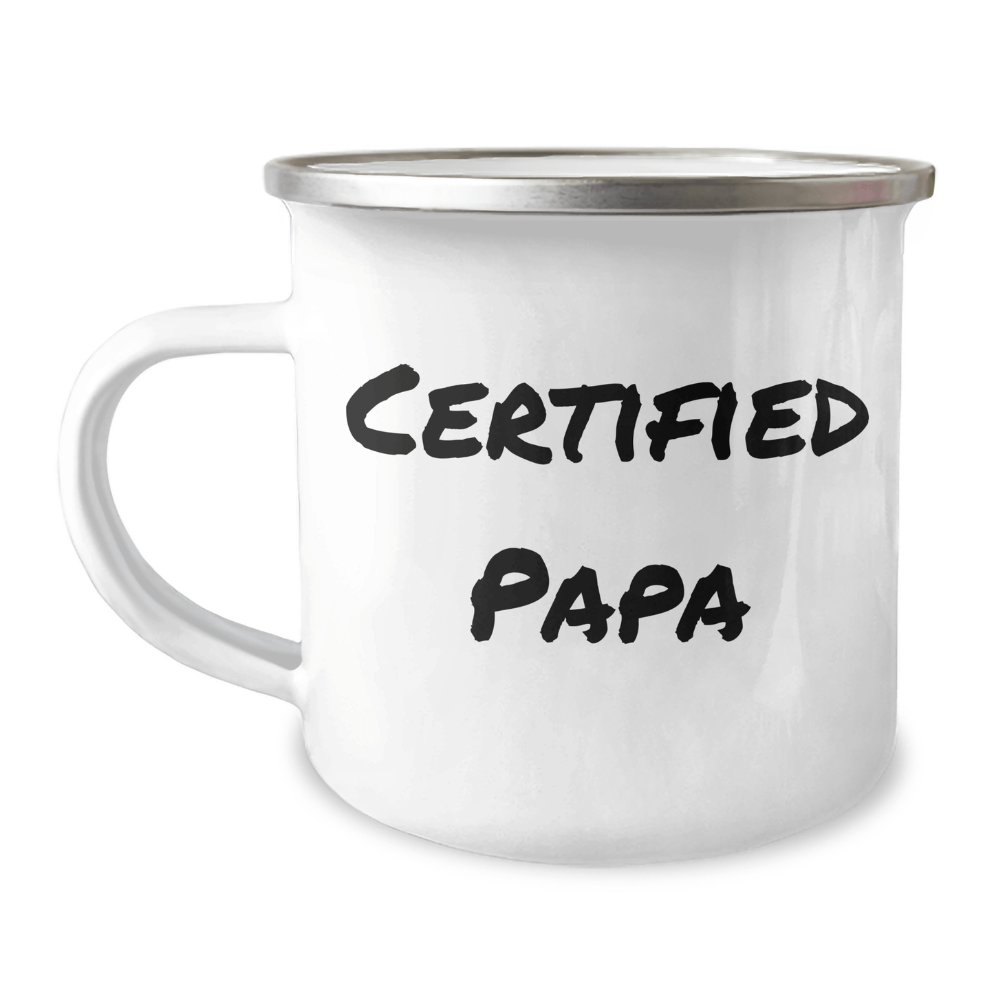 Certified Papa Funny Camping Mug, Gifts from Men to Papa, Papa Camping Mug for Father's Day, 'I'm the Papa, Hear Me Roar!' - Victory Thru Vision 
