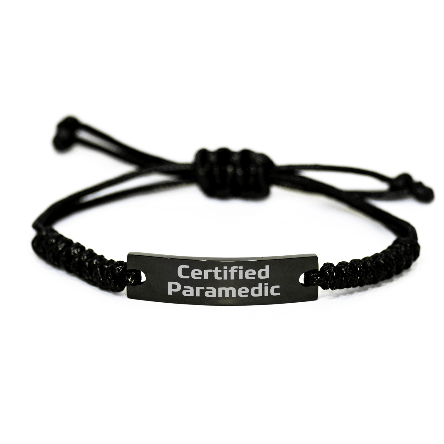 Certified Rescue Worker Funny Rope Bracelet Gifts from Men for Rescue Worker Father's Day Unique - Victory Thru Vision 