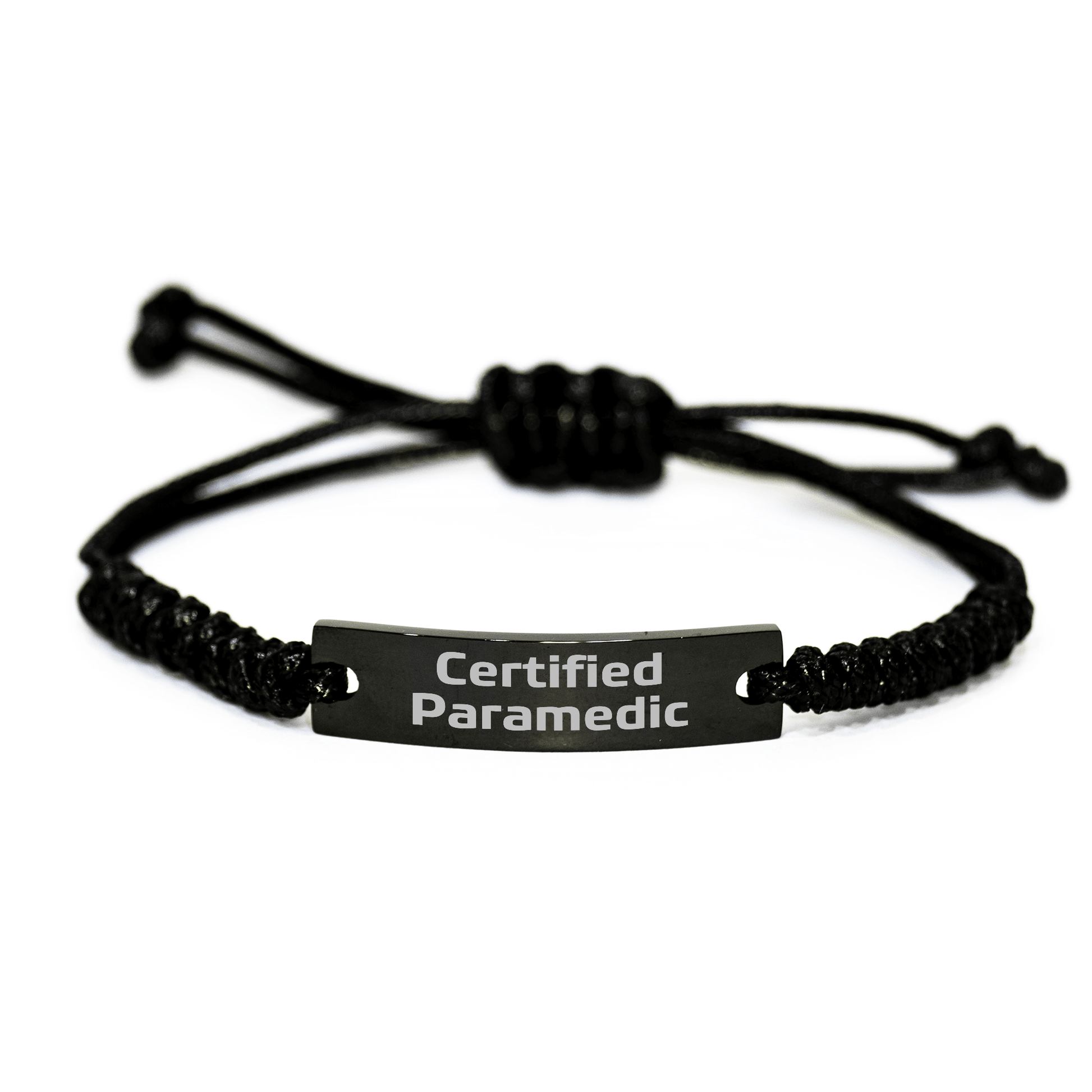 Certified Rescue Worker Funny Rope Bracelet Gifts from Men for Rescue Worker Father's Day Unique - Victory Thru Vision 