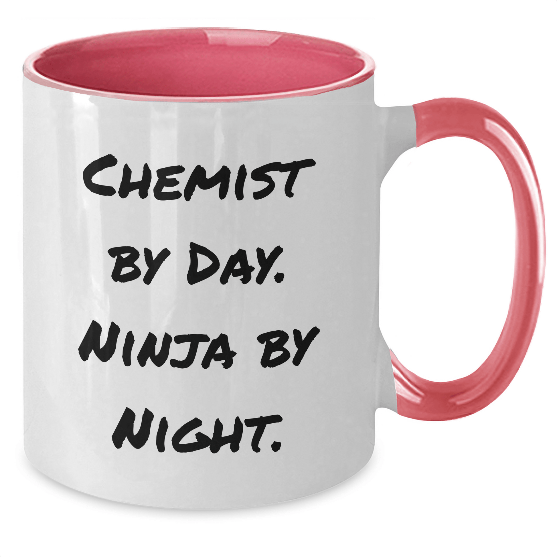 Chemist Gifts, Funny Quote Two Tone Coffee Mug, Graduation Unique Gifts from Friends, Gifts for Chemist - Victory Thru Vision
