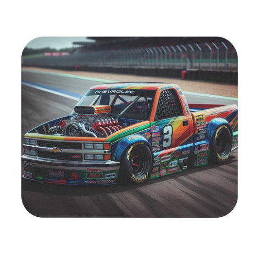 Chevy Race Truck Mouse Pad - Perfect for Truck Enthusiasts, Office Decor, Gifts for Him, Gaming, Retro Style - Victory Thru Vision 