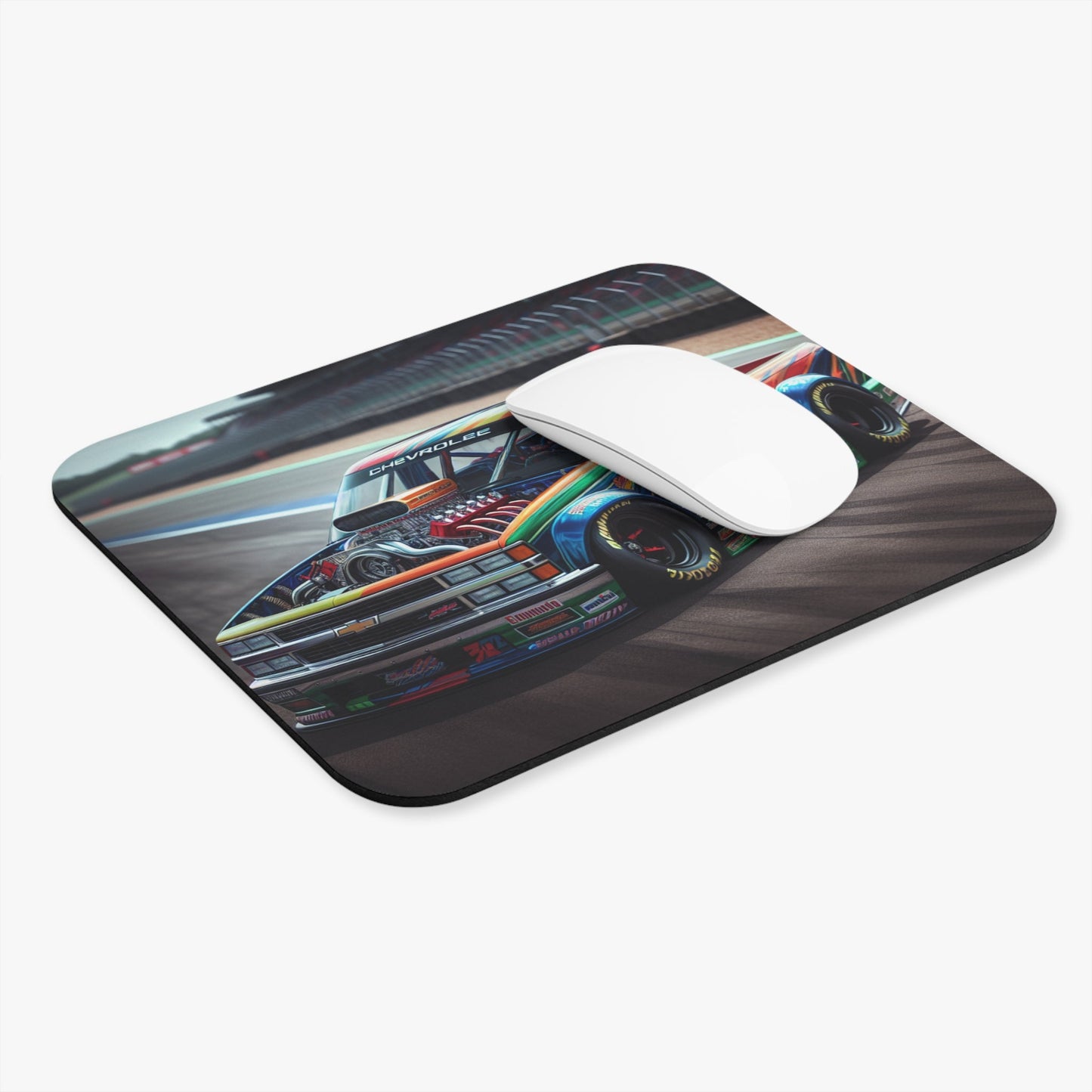 Chevy Race Truck Mouse Pad - Perfect for Truck Enthusiasts, Office Decor, Gifts for Him, Gaming, Retro Style - Victory Thru Vision 