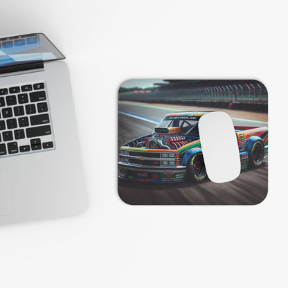 Chevy Race Truck Mouse Pad - Perfect for Truck Enthusiasts, Office Decor, Gifts for Him, Gaming, Retro Style - Victory Thru Vision 