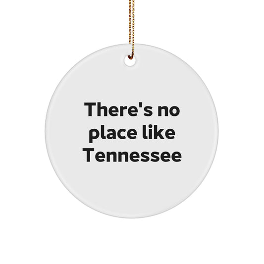 Tennessee Circle Ornament Funny Quote Gifts from Friends for Tennessee Lovers Christmas Unique - Image 1