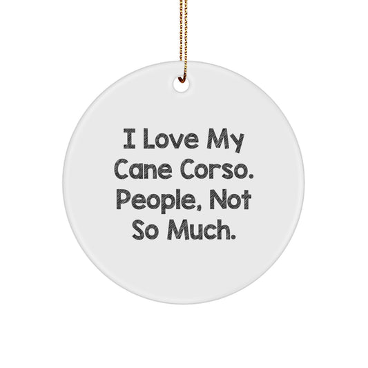 Cute Cane Corso Dog Gifts for Men, Funny Quote Ornament, Christmas Unique Gifts from Friends, Family - Image 1