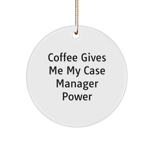 Funny Case Manager Gifts from Friends Circle Ornament Christmas Unique Finds - Image 1