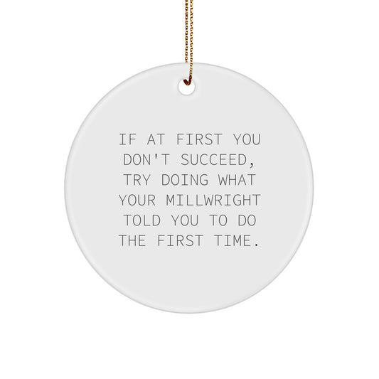 Funny Millwright Gifts from Men, Funny Millwright Christmas Unique Gifts for Millwright Friends - Image 1
