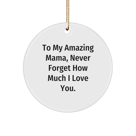 Funny Mama Circle Ornament Gifts from Men to Mama on Christmas Unique Gifts - Image 1