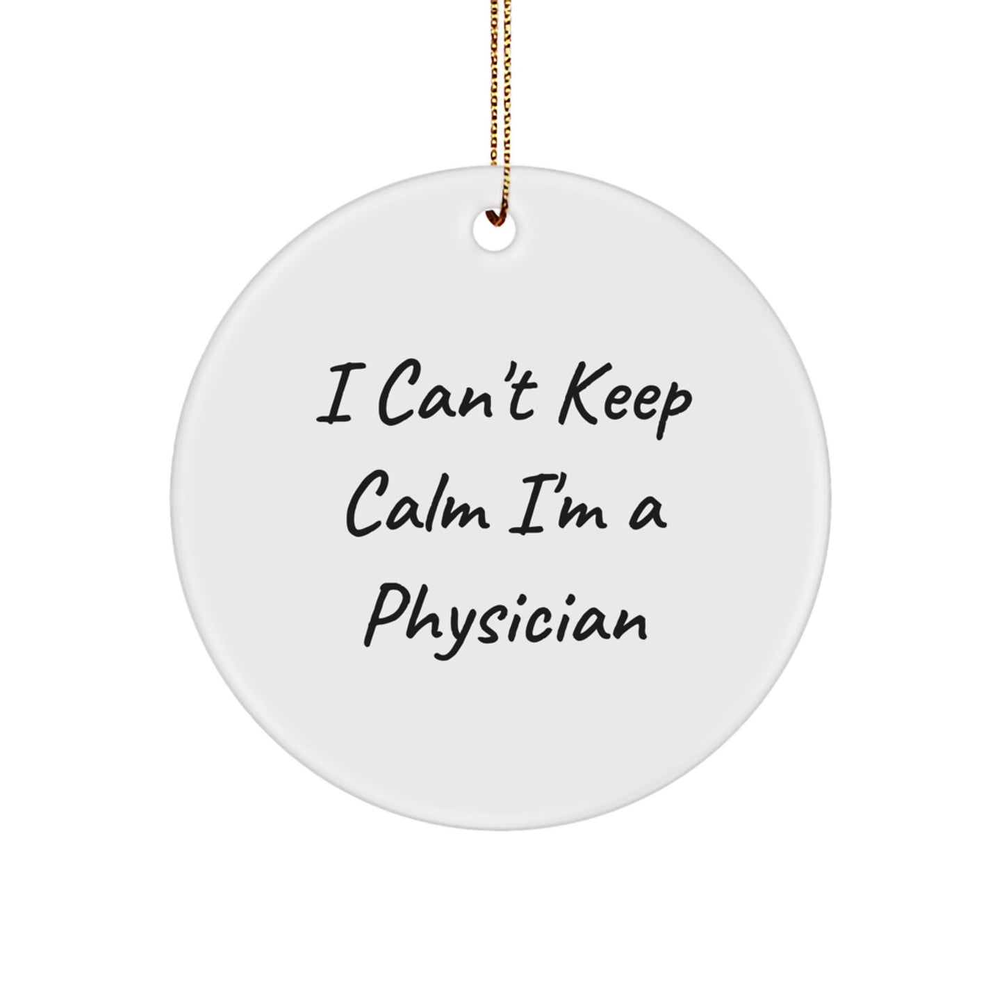 Funny Physician Circle Ornaments Gifts from Men Women Friends Coworkers Family Christmas Unique Gifts - Image 1