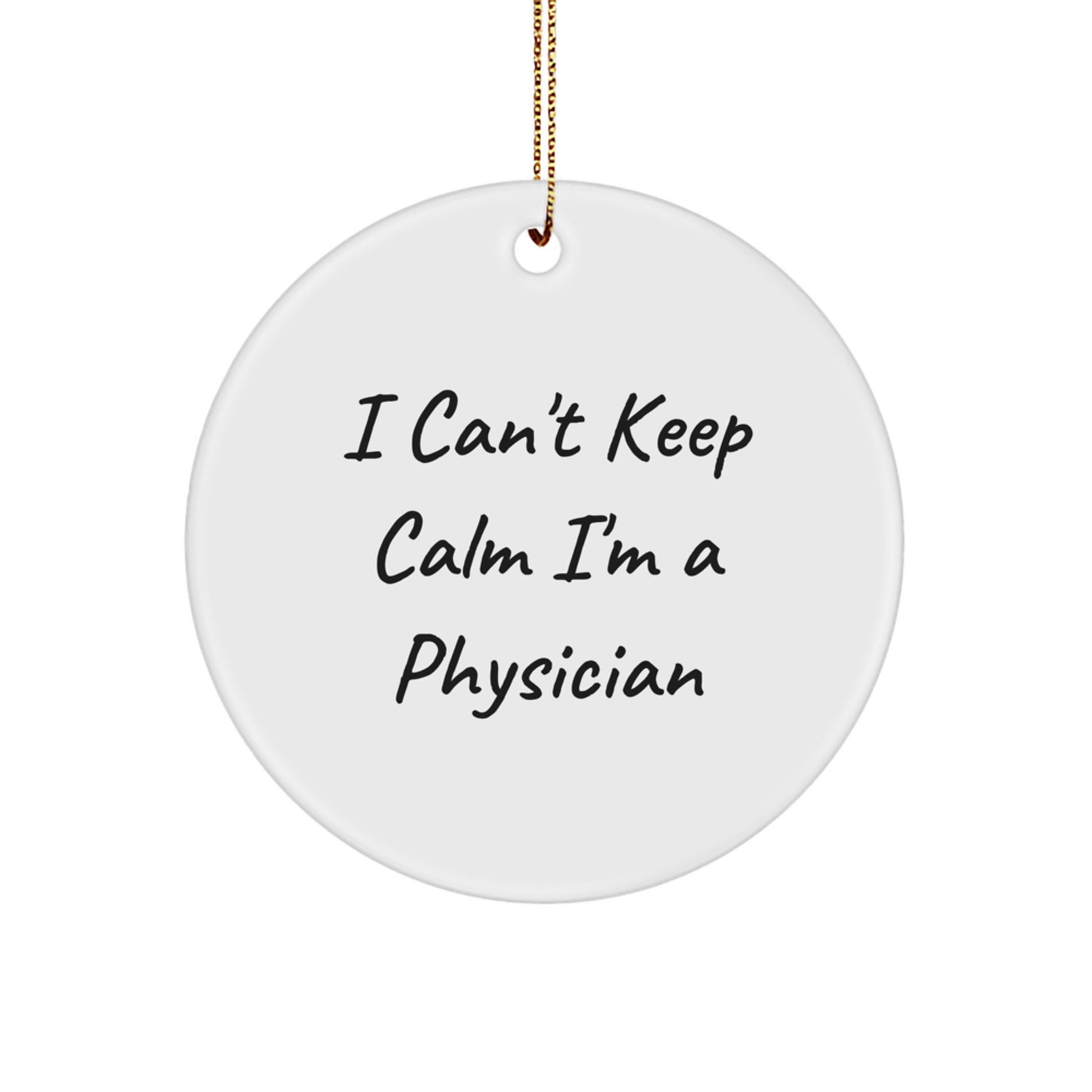 Funny Physician Circle Ornaments Gifts from Men Women Friends Coworkers Family Christmas Unique Gifts - Image 1