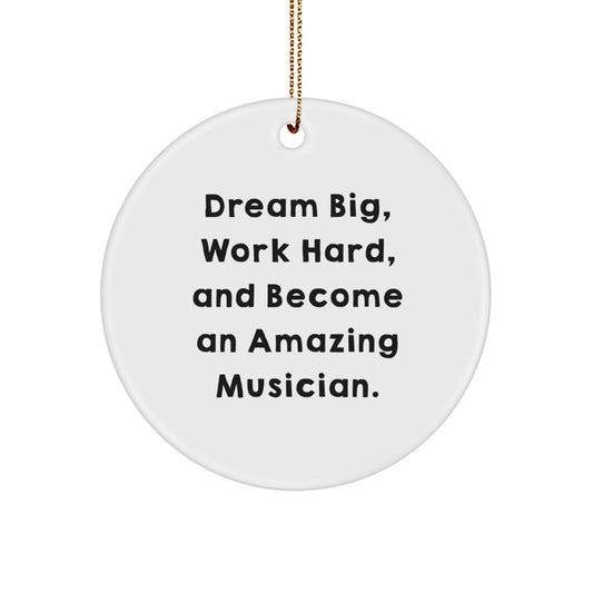 Inspirational Musician Gifts from Friends - Dream Big and Work Hard - Christmas Unique Gifts for Musician - Image 1