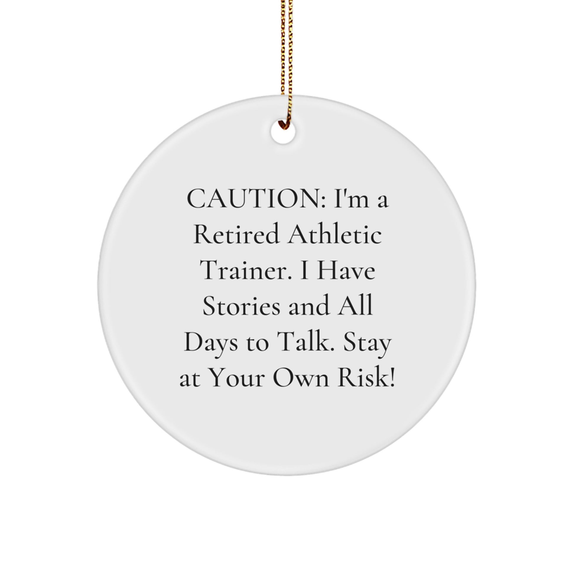 Funny 'I'm A Retired Athletic Trainer' Christmas Unique Gifts from Friends for Men - Image 1