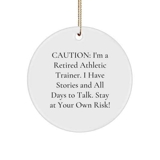 Funny 'I'm A Retired Athletic Trainer' Christmas Unique Gifts from Friends for Men - Image 1